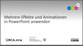 thumbnail of medium PowerPoint: Mehrere Animationen und Effekte anwenden