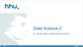thumbnail of medium Data Science 2 VL 0