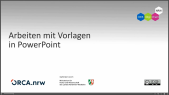 thumbnail of medium PowerPoint: Arbeiten mit Vorlagen