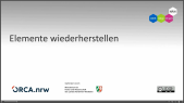 thumbnail of medium Citavi: Elemente wiederherstellen 